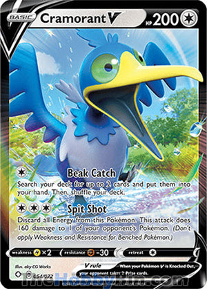0054 Cramorant V Ultra Rare Shining Fates