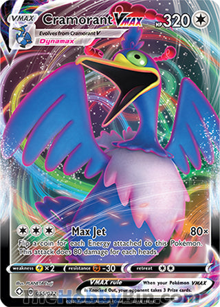 Cramorant VMAX #055/072 Ultra Rare - Shining Fates Pokemon card