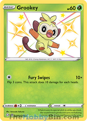 SV004 Grookey Shiny Holo Rare Shining Fates