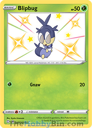 Blipbug #SV007/SV122 Shiny Holo Rare - Shining Fates Pokemon card