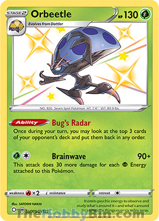 Orbeetle #SV009/SV122 Shiny Holo Rare - Shining Fates Pokemon card