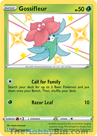 Gossifleur Shining Fates Shiny Holo Rare #SV010/SV122