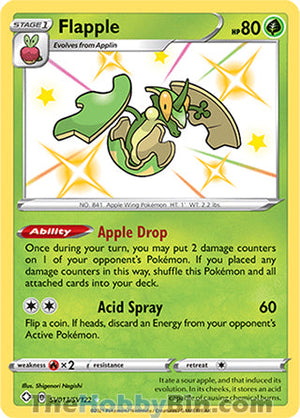SV013 Flapple Shiny Holo Rare Shining Fates