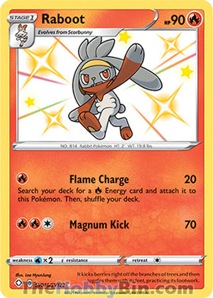 SV016 Raboot Shiny Holo Rare Shining Fates
