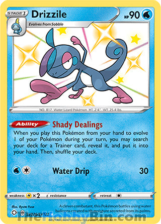 Drizzile #SV026/SV122 Shiny Holo Rare - Shining Fates Pokemon card
