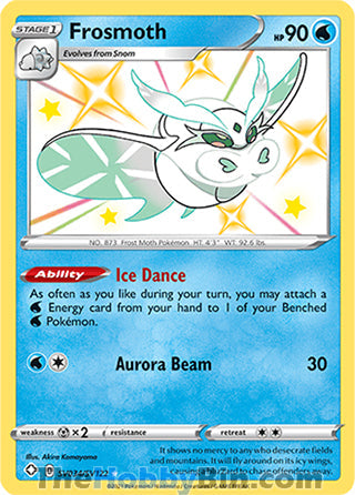 Frosmoth #SV034/SV122 Shiny Holo Rare - Shining Fates Pokemon card