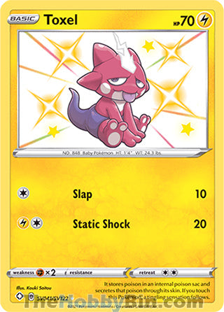 Toxel Shining Fates Shiny Holo Rare #SV041/SV122