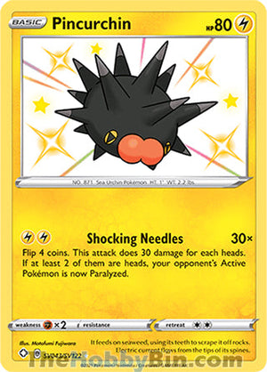 SV043 Pincurchin Shiny Holo Rare Shining Fates
