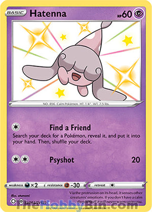 SV054 Hatenna Shiny Holo Rare Shining Fates
