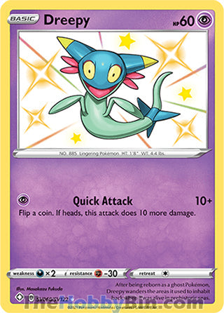 Dreepy #SV060/SV122 Shiny Holo Rare - Shining Fates Pokemon card