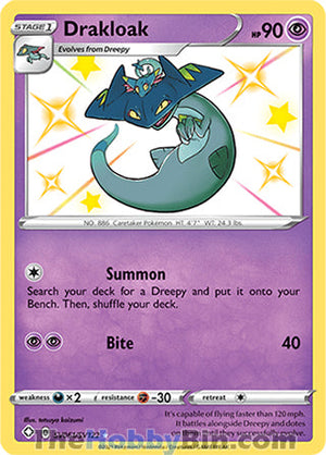 SV061 Drakloak Shiny Holo Rare Shining Fates