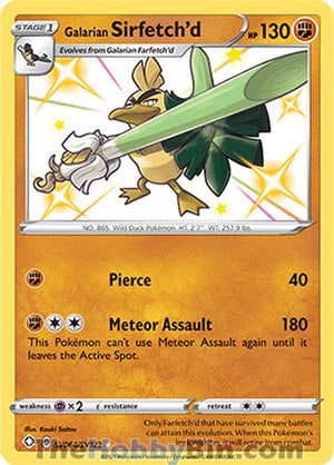 SV064 Galarian Sirfetch'd Shiny Holo Rare Shining Fates