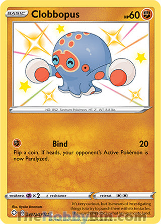 Clobbopus #SV072/SV122 Shiny Holo Rare - Shining Fates Pokemon card