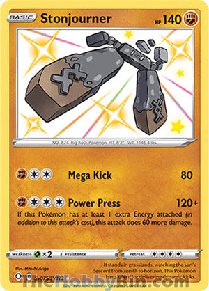 SV075 Stonjourner Shiny Holo Rare Shining Fates