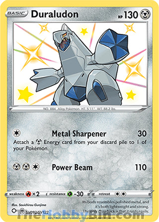 Duraludon #SV092/SV122 Shiny Holo Rare - Shining Fates Pokemon card