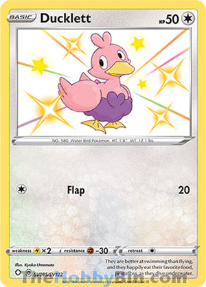 SV095 Ducklett Shiny Holo Rare Shining Fates