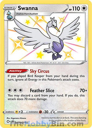 SV096 Swanna Shiny Holo Rare Shining Fates