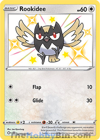 Rookidee Shining Fates Shiny Holo Rare #SV101/SV122