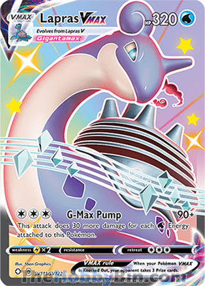 SV111 Lapras VMAX Shiny Holo Rare Shining Fates