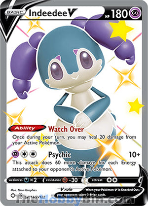 SV114 Indeedee V Shiny Holo Rare Shining Fates