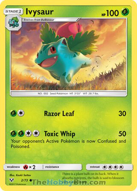 0002 Ivysaur Common Shining Legends
