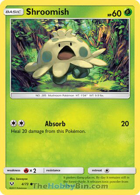 Shroomish Shining Legends Common #4/73