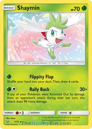 0007 Shaymin Holo Rare Shining Legends