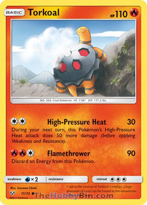 0011 Torkoal Common Shining Legends