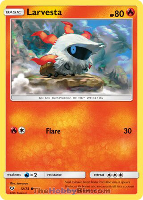0012 Larvesta Common Shining Legends