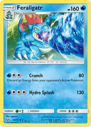 0020 Feraligatr Uncommon Shining Legends