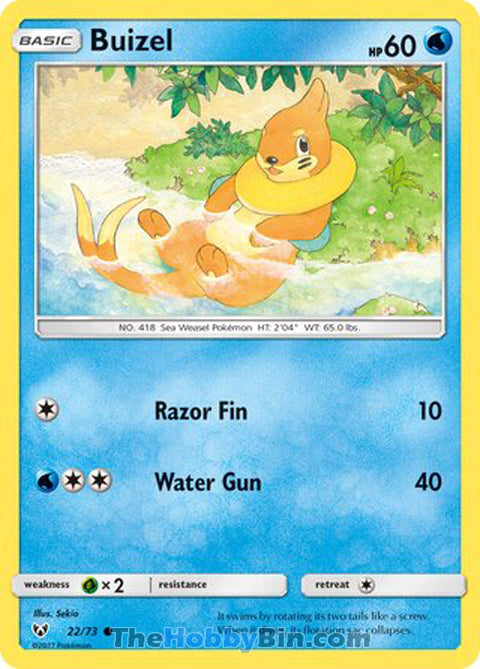 0022 Buizel Common Shining Legends