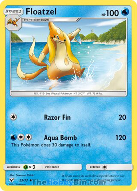 Floatzel Shining Legends Uncommon #23/73