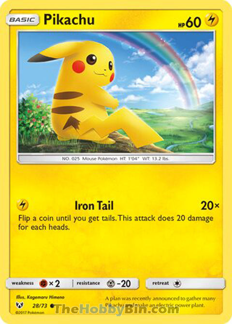 0028 Pikachu Common Shining Legends