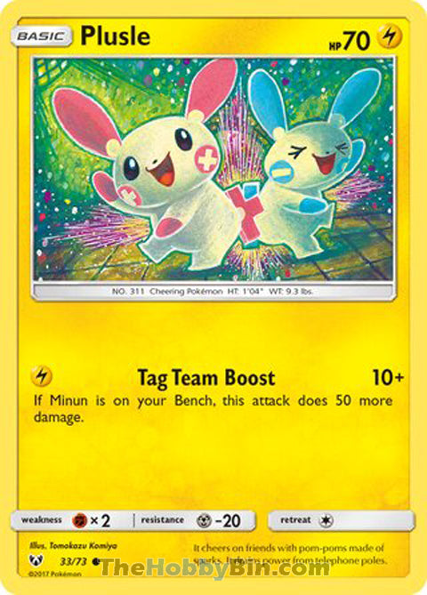 Plusle Shining Legends Common #33/73