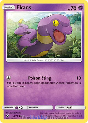 0036 Ekans Common Shining Legends