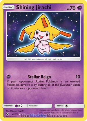 0042 Shining Jirachi Shiny Holo Rare Shining Legends