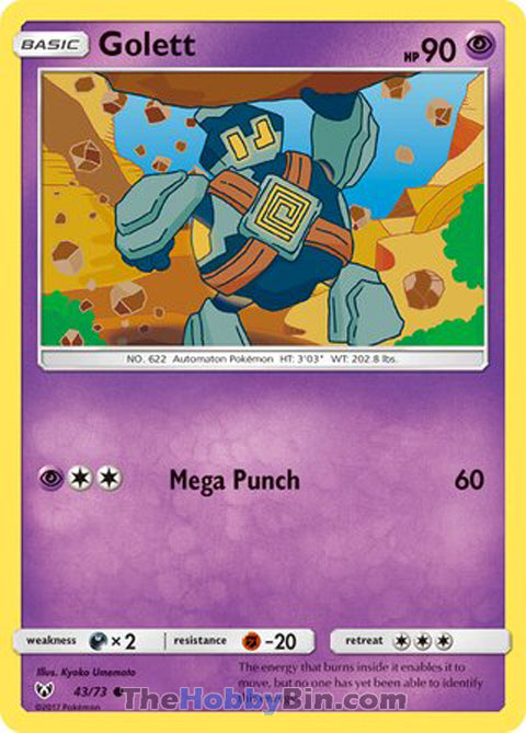 0043 Golett Common Shining Legends