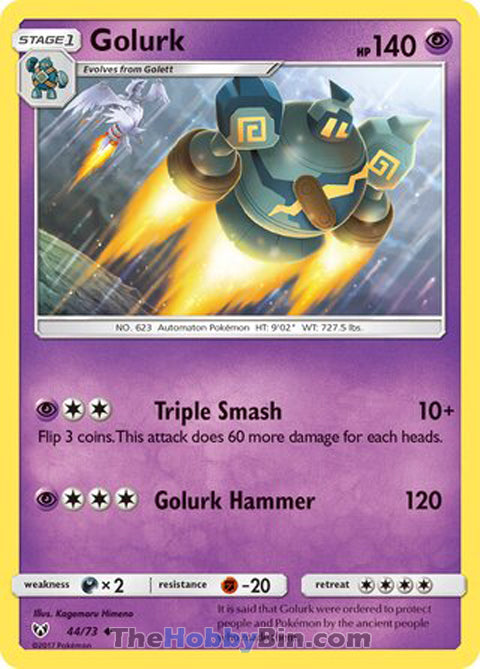 0044 Golurk Uncommon Shining Legends