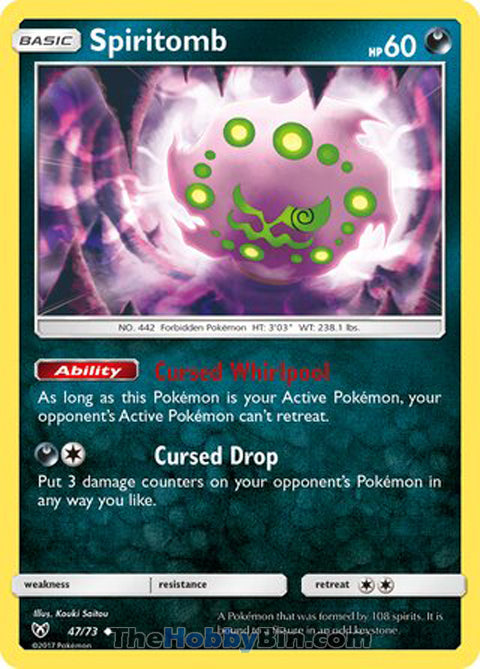 Spiritomb Shining Legends Uncommon #47/73