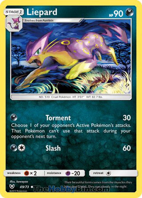 Liepard Shining Legends Uncommon #49/73