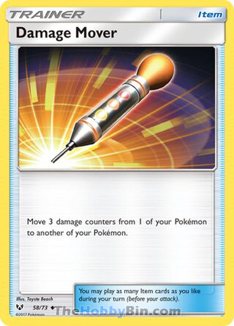 Damage Mover #58/73 Uncommon - Shining Legends Pokemon card