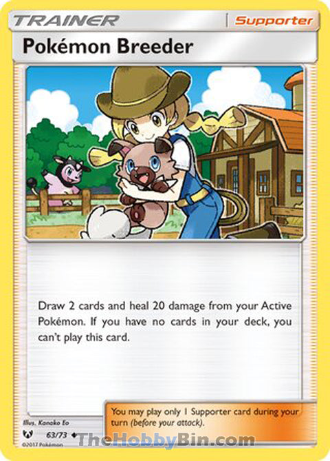 0063 Pokemon Breeder Uncommon Shining Legends