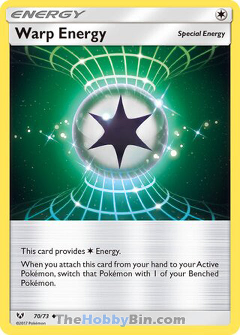 Warp Energy #70/73 Uncommon - Shining Legends Pokemon card