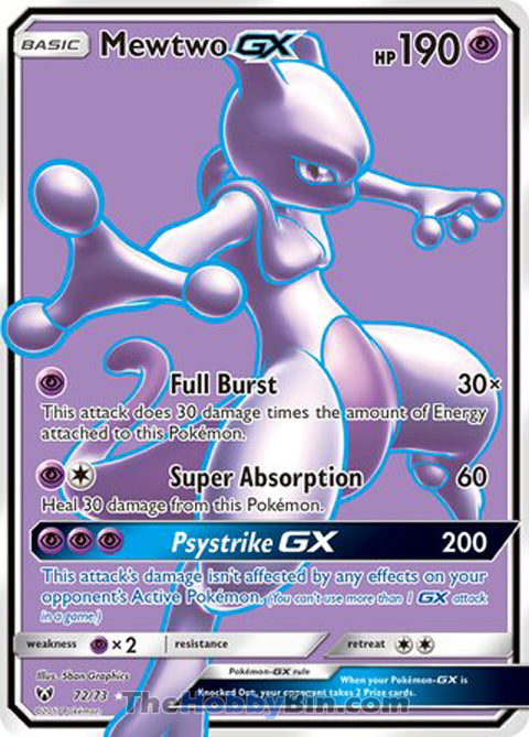 Mewtwo GX Shining Legends Ultra Rare #72/73