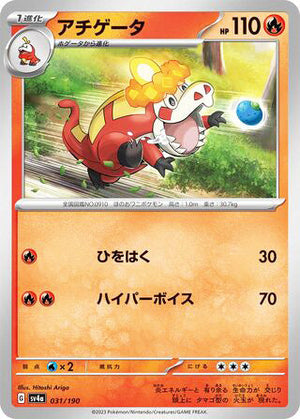 0031 Crocalor Card Shiny Treasure ex