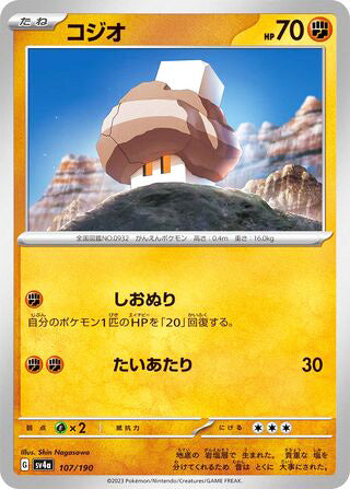 Nacli Shiny Treasure ex Card #107