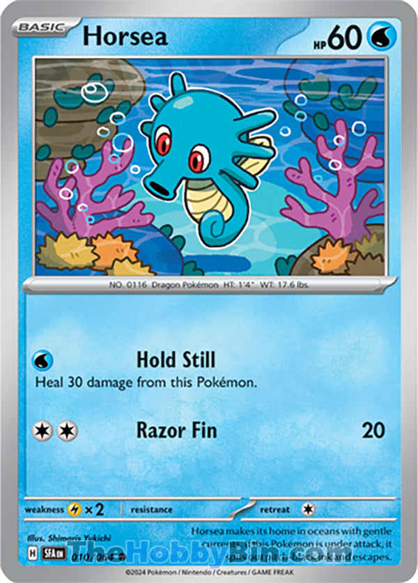 Horsea #010/064 Common - Shrouded Fable Pokemon card