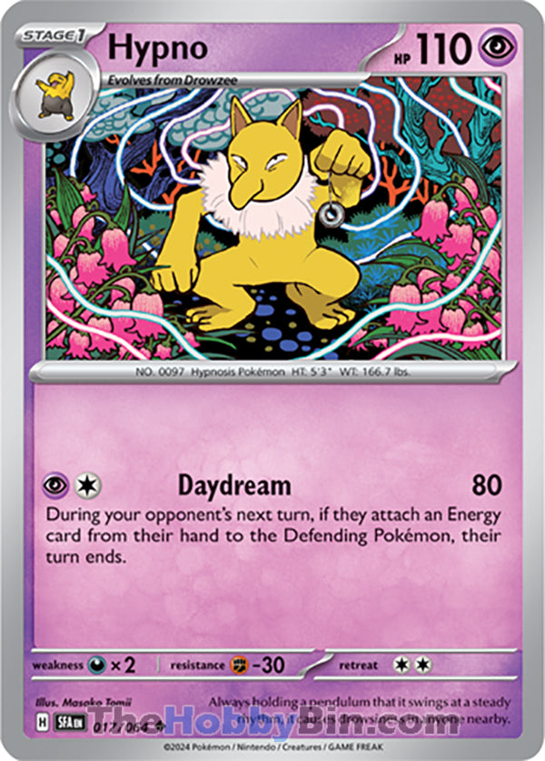 Hypno #017/064 Uncommon - Shrouded Fable Pokemon card