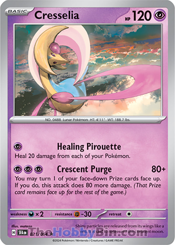 Cresselia #021/064 Rare - Shrouded Fable Pokemon card