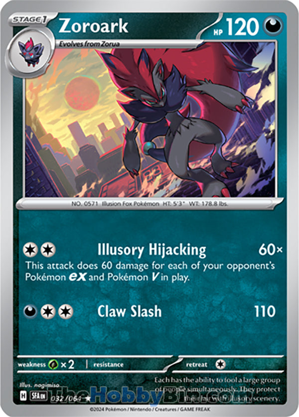 Zoroark #032/064 Rare - Shrouded Fable Pokemon card